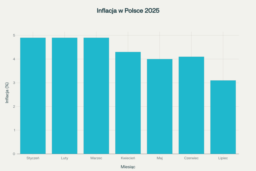 Aktualna inflacja konsumencka w Polsce w 2025 roku