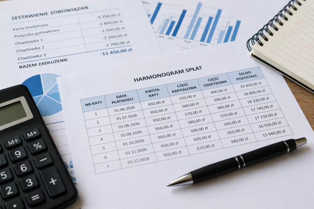plan spłaty chwilówek