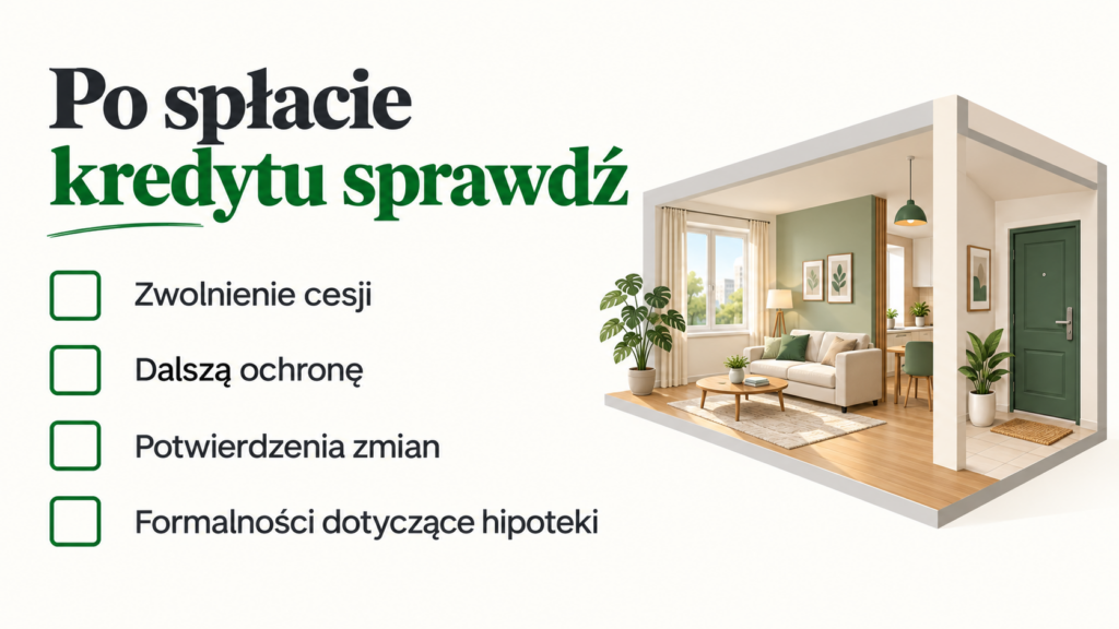 Lista spraw do potwierdzenia po spłacie kredytu: cesja, ochrona, dokumenty i hipoteka