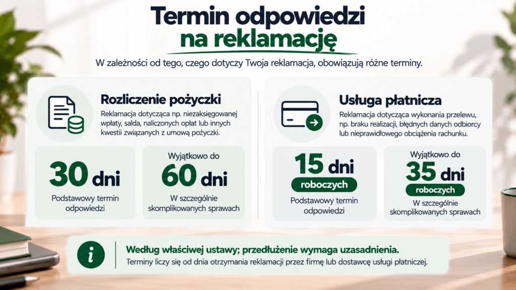 Porównanie terminów odpowiedzi: 30 lub wyjątkowo 60 dni oraz 15 lub wyjątkowo 35 dni roboczych