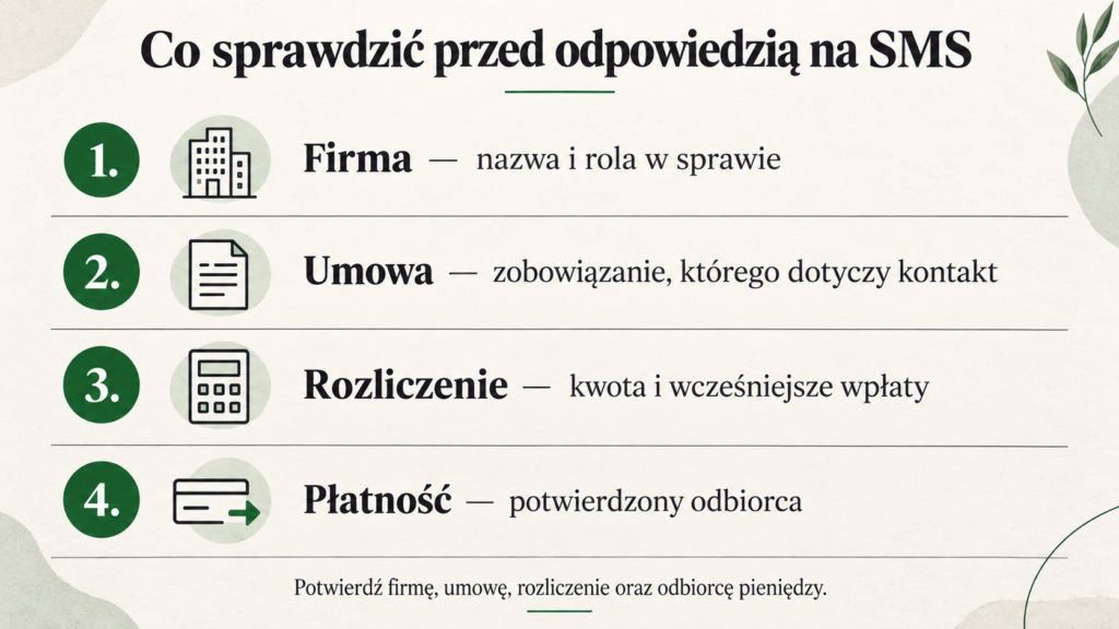 Cztery obszary weryfikacji: firma, umowa, rozliczenie i płatność