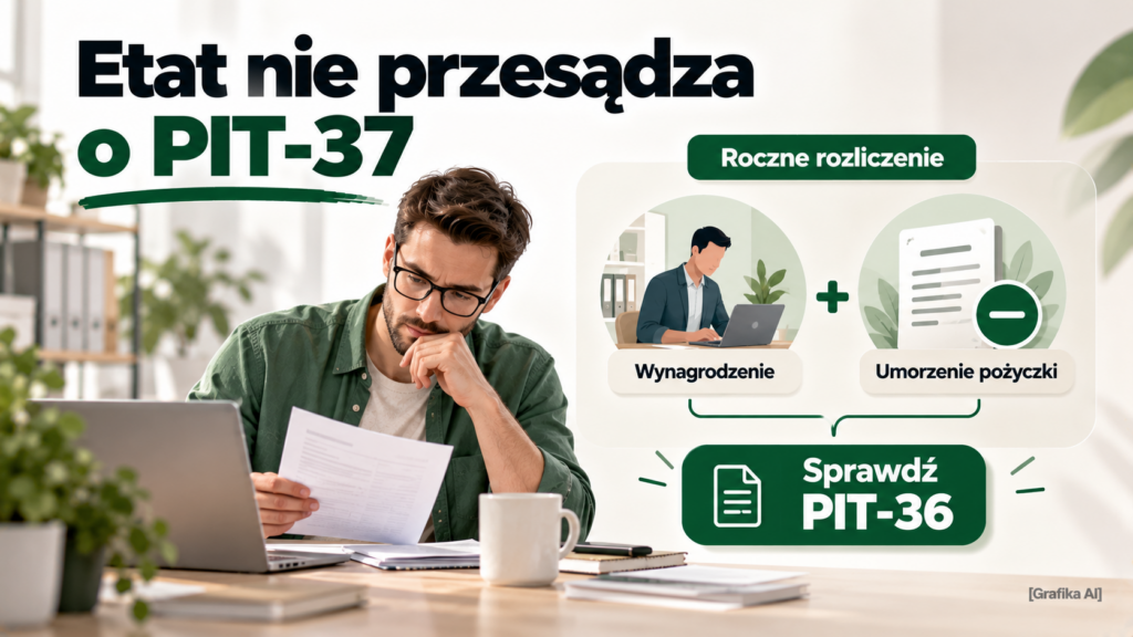 Wynagrodzenie i przychód z umorzenia pożyczki uwzględniane w rozliczeniu PIT-36