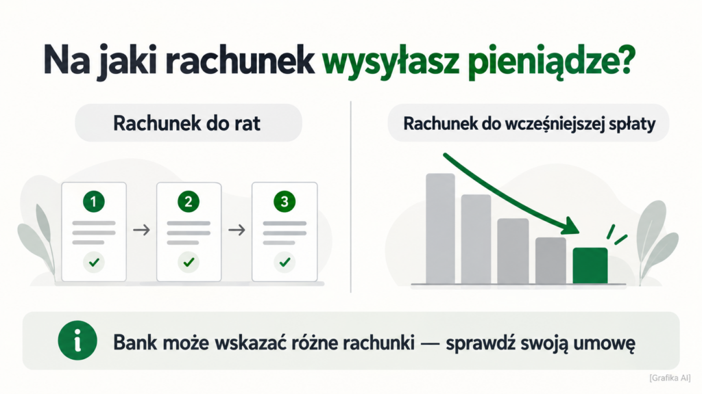 Porównanie rachunku do spłaty rat z rachunkiem do wcześniejszej spłaty kredytu. Porównanie rachunku do spłaty rat z rachunkiem do wcześniejszej spłaty kredytu.