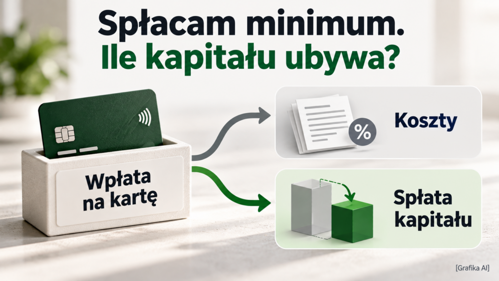 Wpłata na kartę pokrywa koszty oraz spłatę pożyczonego kapitału.