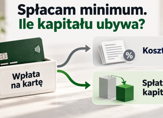 Wpłata na kartę pokrywa koszty oraz spłatę pożyczonego kapitału.